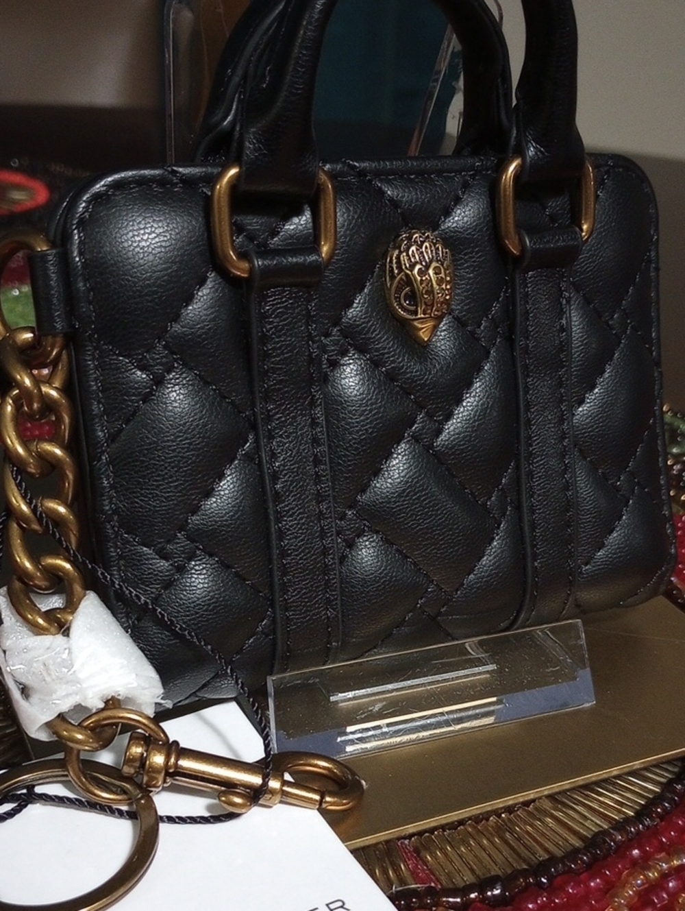 Kurt Geiger Boston Card Charm Keychain - Picture 3 of 16